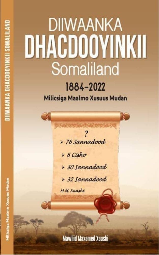 Buugga Diiwaanka Dhacdooyinkii Somaliland 1884 - 2022